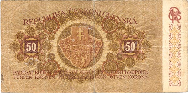 50 Kč 1919 s. 0047 - revers