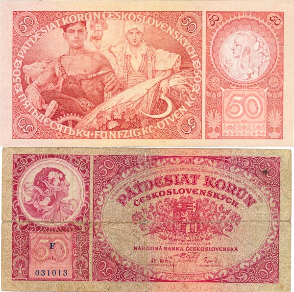 50 Kč 1929 (2 ks) - revers