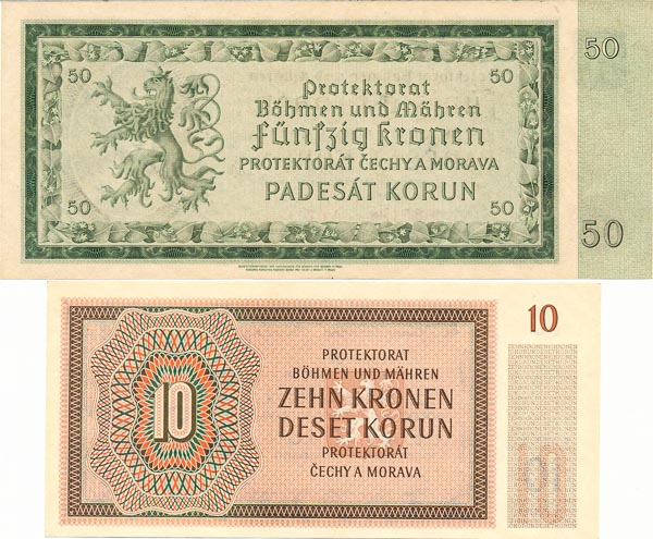 Lot bankovek (2 ks) - revers