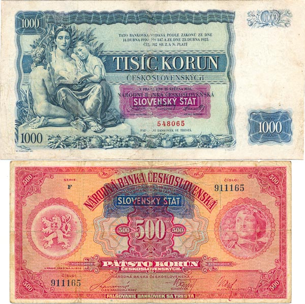 Lot of banknotes (2 pcs) - front