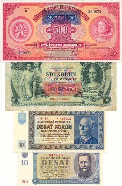 Lot of banknotes (4 pcs) - front