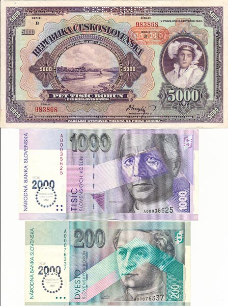 Lot of banknotes (3 pcs) - front