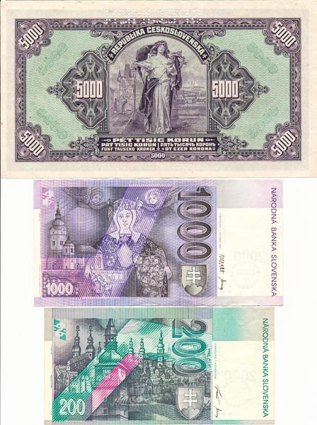 Lot of banknotes (3 pcs) - back