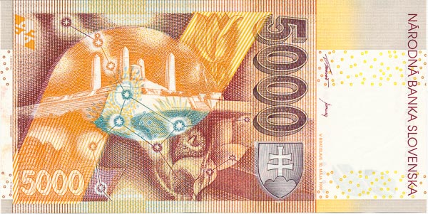 5000 Koruna 1999 H - back