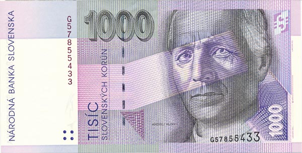 1000 Koruna 1995 G - front
