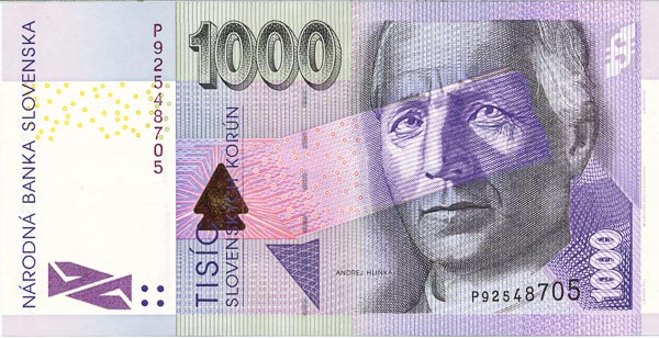 1000 Koruna 2007 P - front
