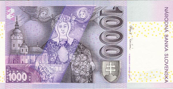 1000 Koruna 2007 P - back