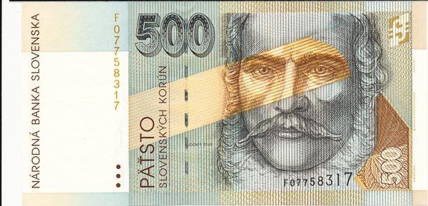 500 Koruna 1993 F - front