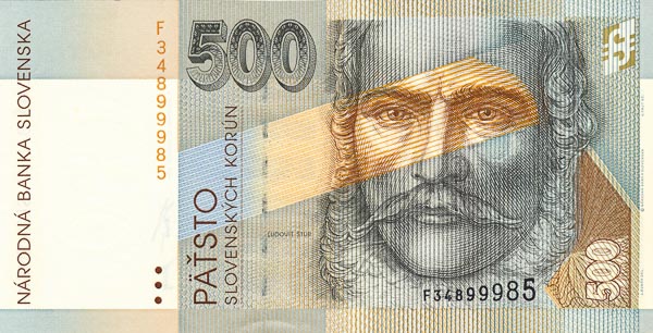 500 Koruna 1996 F - front