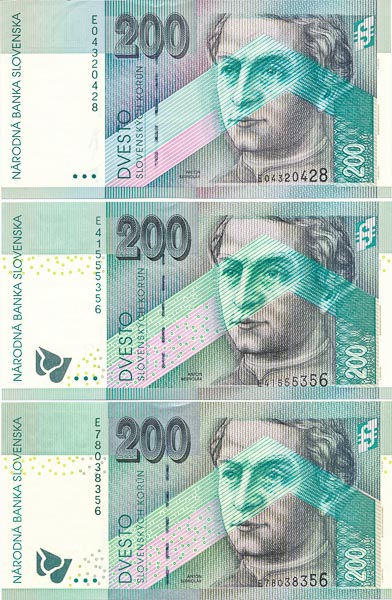 200 Koruna (3 pcs) - front