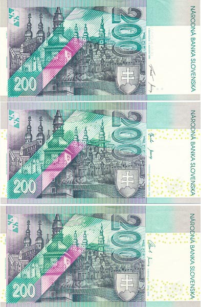 200 Koruna (3 pcs) - back
