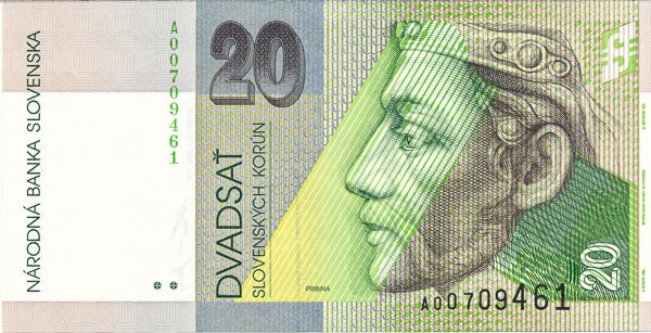 20 Koruna 1995 A - front