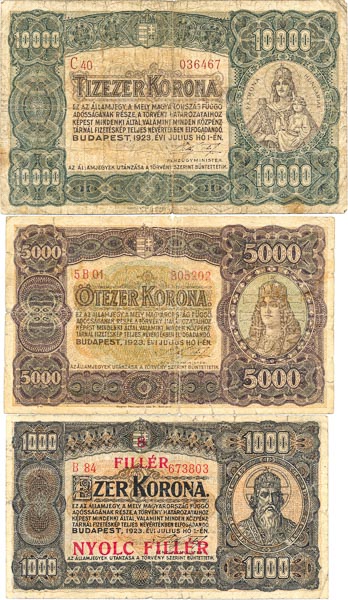 Lot of banknotes (7 pcs) - front