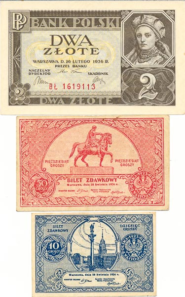 Lot of banknotes (3 pcs) - front
