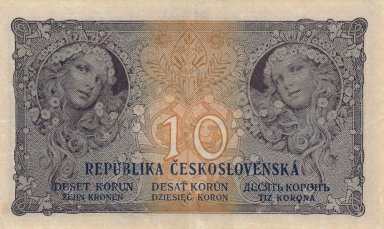 10 Koruna 1919 H 035 - back