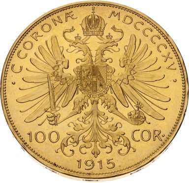 100 corona 1915 (restrike) - front