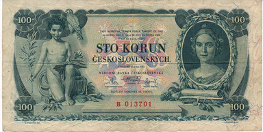 100 Kč 1931 B - front