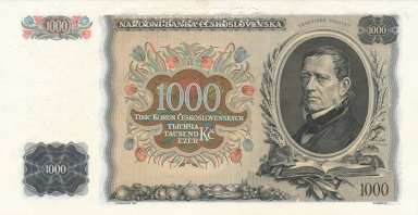 1000 Kč 1934 O perf. - revers