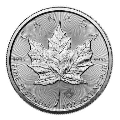 Investment Platinum Maple Leaf - 1 ounce - front