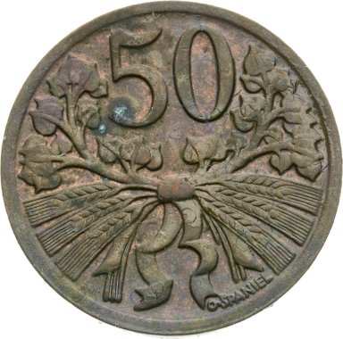 50 Haléŕ 1949 - avers