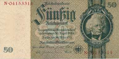 50 RM 1924 s. N - front