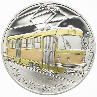 500 Koruna 2024 - Tram ČKD Tatra T3 (proof) - front