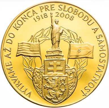Gold Medal (100 Ducats) M.R.Štefánik 1918-2008