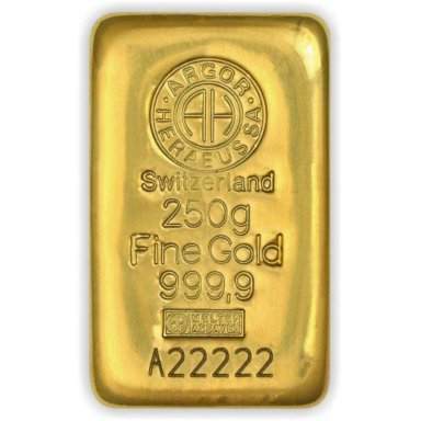 Argor-Heraeus - Gold bar 250 g - front