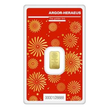 Argor-Heraeus - Gold bar Year of the dragon 2024 - 1 g - back