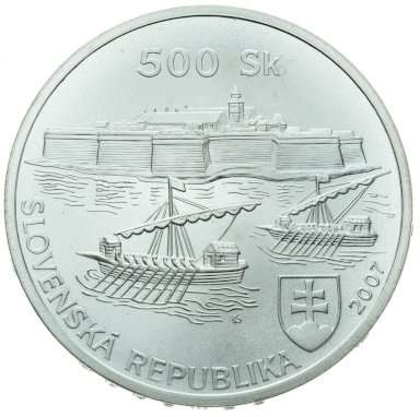 500 Koruna 2007 - Old Fortress in Komárno (BK) - back