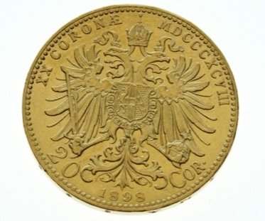 20 Koruna 1898 BZ - reverz