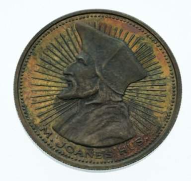 Silver medal 1968 - Alexander Dubček/Ján Hus - back