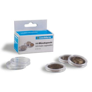 Coin Capsules, Pack of 10 - front