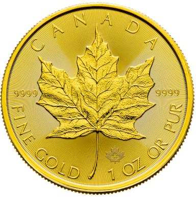 Gol coin Maple Leaf 1 ounce - front