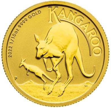 Gold coin Kangaroo - 1/10 ounce - front