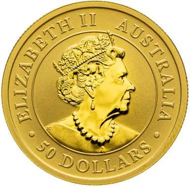 Gold coin Kangaroo - 1/2 ounce - back