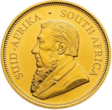 Gold coin Krugerrand - 1/2 ounce - back