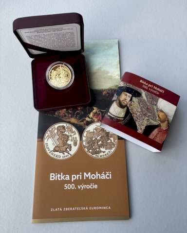 100 Eur 2026 - Bitka pri Moháči + DARČEK Katalóg mincí 2027 ZADARMO - averz