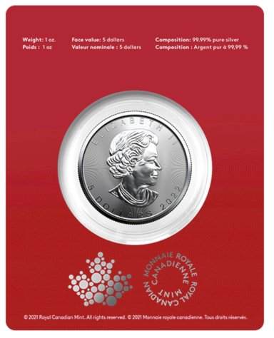 Investment Silver Maple Leaf Year of the Tiger - 1 ounce (Limited Edition) - front