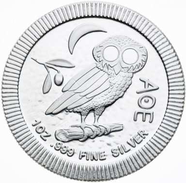 Investment silver Owl - 1 ounce - front