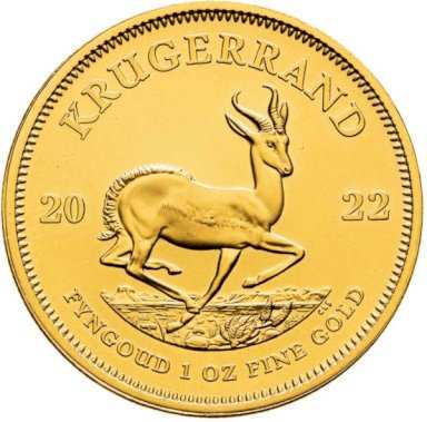 Zlatá minca Krugerrand 1 unca - balenie 10 ks - reverz