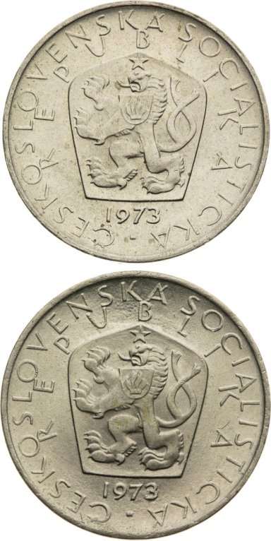 Lot 5 Kčs 1973 (2ks) - reverz