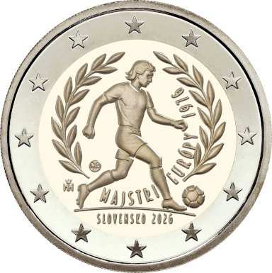 2 euro 2026 Slovensko PROOF, Víťazstvo futbalistov Československa na ME - averz