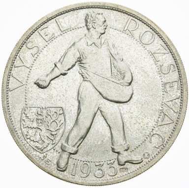 Silver medal 1933 - Antonín Švehla - back