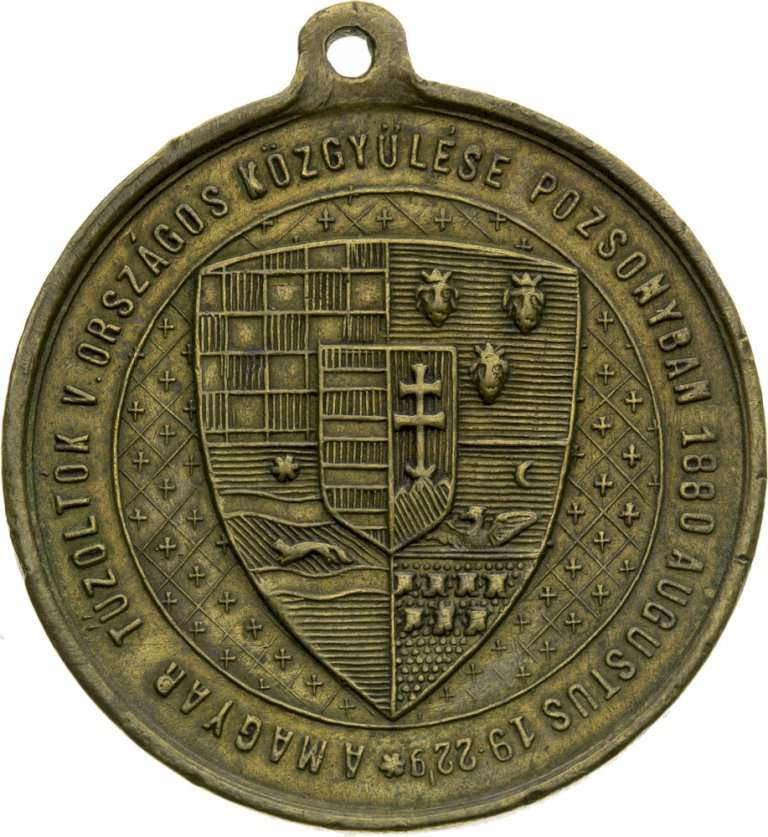 Medaile 1880 - Hasiči v Bratislavě