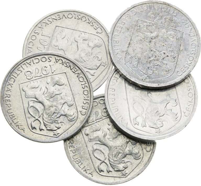 Lot of 5 Heller coins (5pcs)