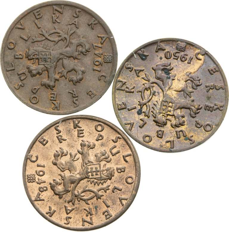 Lot of 50 Heller coins (3pcs)