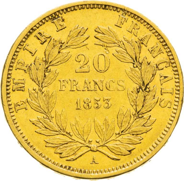 20 Frank 1853 A