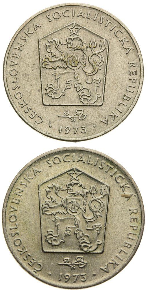 Lot 2ks 2 Korunových mincí 1973