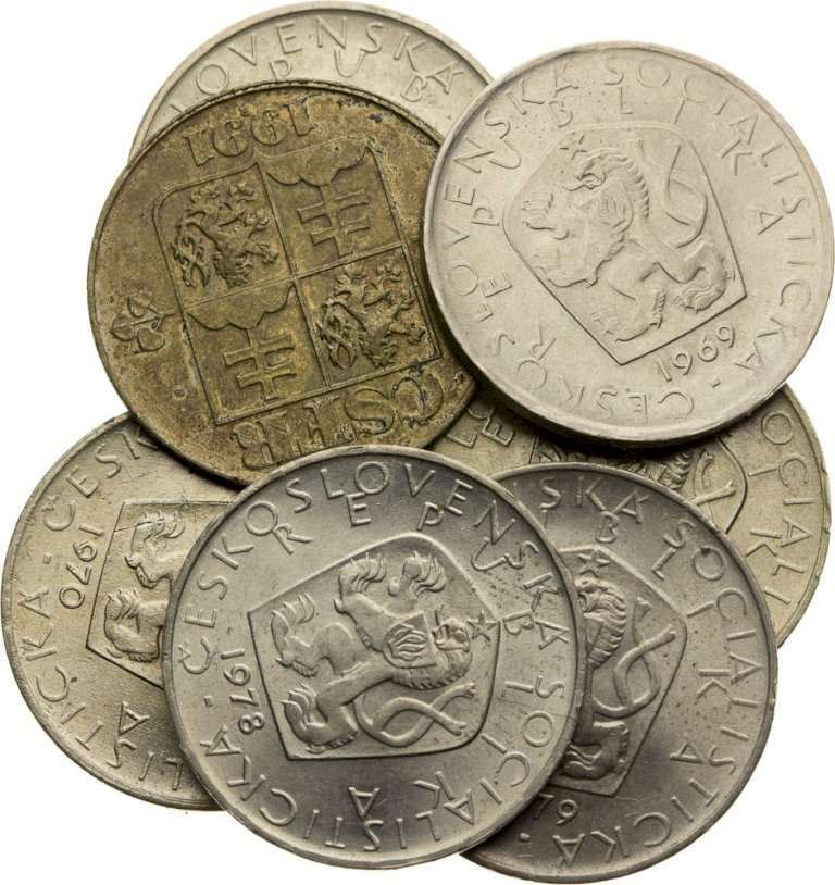 Lot of 5 Koruna coins (7pcs)